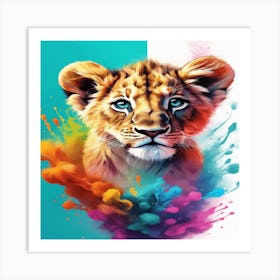 Lion Painting Art Print