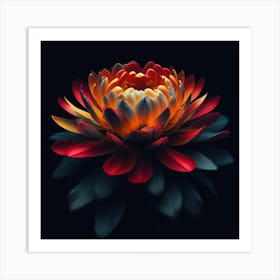 The Fiery Flower 1 Art Print