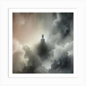 Buddha In The Clouds 1 Art Print