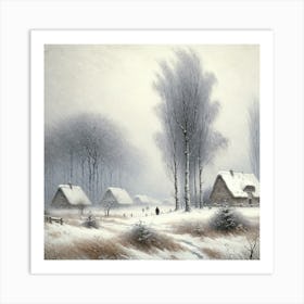 Winter Scene Art Print