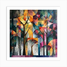 Abstract Of Trees Art Print