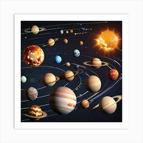 Solar System Art Print