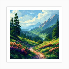 Landscape Painting 23 Art Print