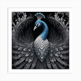 Peacock 58 Art Print