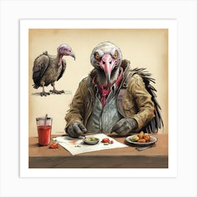 Vulture 9 Art Print