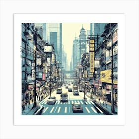 Hong Kong City 1 Art Print