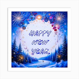 Happy New Year 1 Art Print