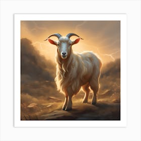 Guernsey Golden Goat Art Print