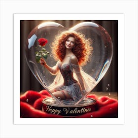 Happy Valentine'S Day 3 Art Print