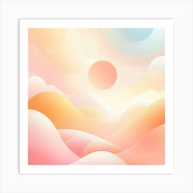 Abstract Landscape Painting Art Print