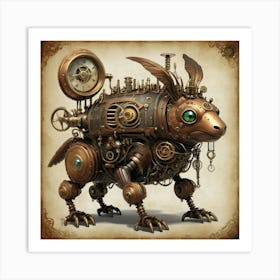 Steampunk Creatures Co Art Print