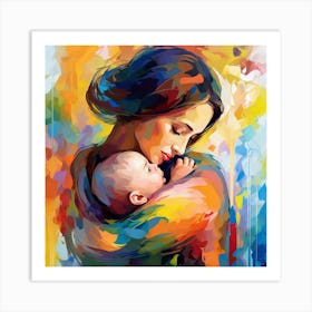 Mother And Child 11 Art Print