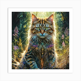 Coon Cat Art Print