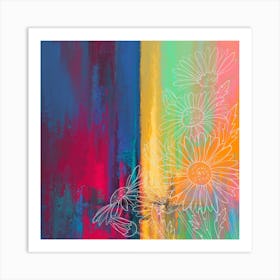 Abstract Floral Art Print Art Print