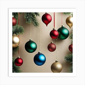 Christmas Ornaments 132 Art Print