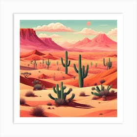 Desert View Art Print