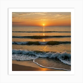 Sunrise On The Beach Art Print