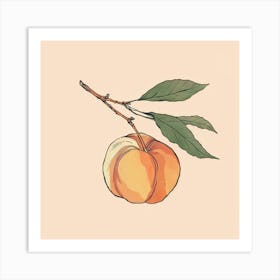 Peach Art Print