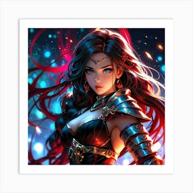 Default A Gracefully Fierce Anime Warrior Princess Her Intrica 0 (2) Art Print