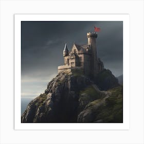 Castle On The Cliff 1 Art Print