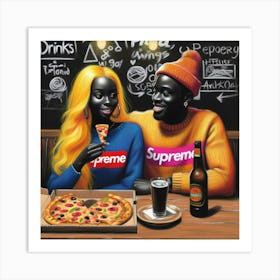 Supreme Pizza 5 Art Print