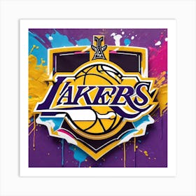 Los Angeles Lakers Logo Art Print