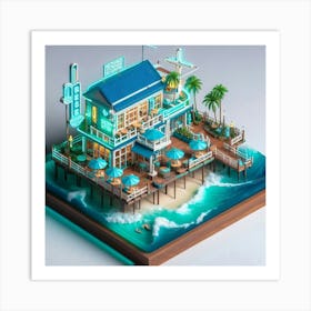 Beach House Art Print