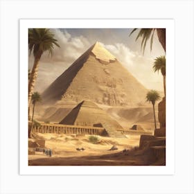 Pyramids Of Giza Art Print