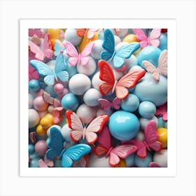 Colorful Butterflies 28 Art Print