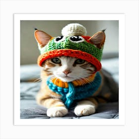 Cat In Hat 1 Art Print