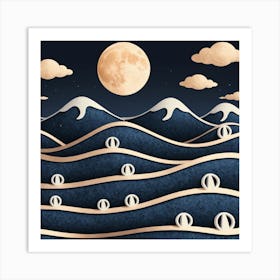 Moon In The Sky 2 Art Print