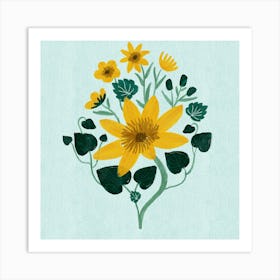 Yellow Flowers Art Print