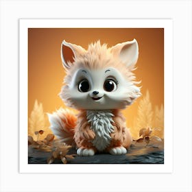 Cute Fox 75 Art Print