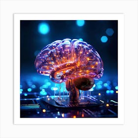 Artificial Brain Art Print