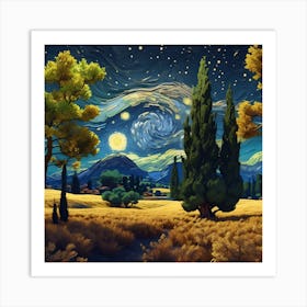 Starry Night Art Print