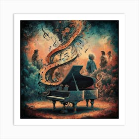 Grand Piano Art Print