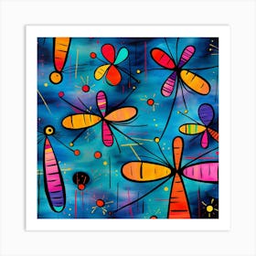 Dragonflies 5 Art Print