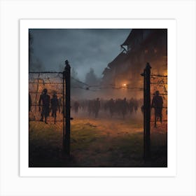 Zombies In The Night Art Print