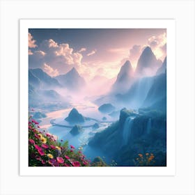 Chinese Landscape 2 Art Print