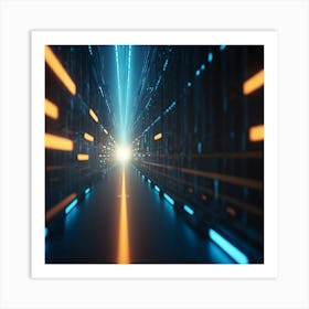 Data Center - Data Center Stock Videos & Royalty-Free Footage Art Print