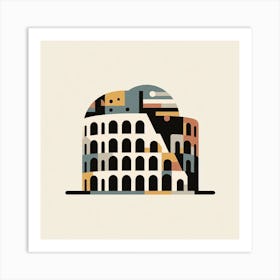 Scandinavian style, Colosseum 3 Art Print