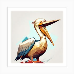 Cubism Art, Pelican 1 Art Print