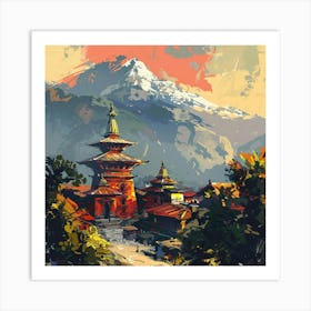 Nepal Painting Art Print