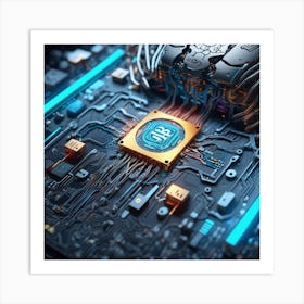 Computer Cpu Art Print