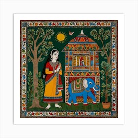 Indian princess Art Print