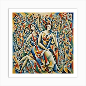 Two Women Art Print