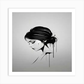 Portrait Of A Woman Art Print