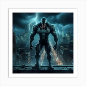 The rain-soaked city is the perfect setting for Venom, the lethal protector, to emerge from the shadows and protect the innocent from the evil that lurks in the darkness. 1 Art Print