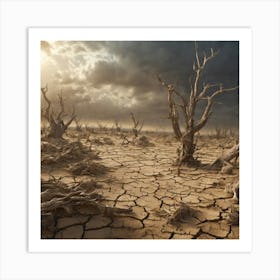 Dry Landscape 3 Art Print