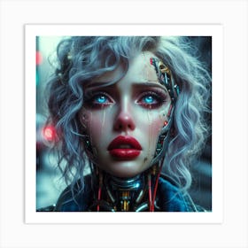 Robot Girl 2 Art Print